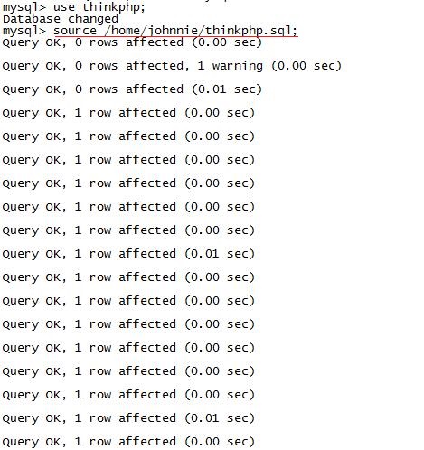 mysql-thinkphp6