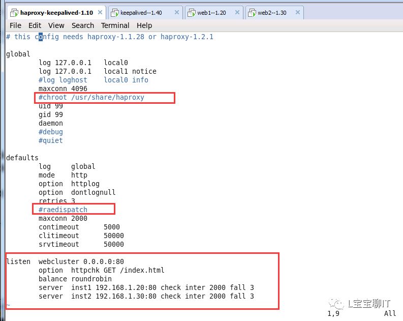 Haproxy搭建web群集示例