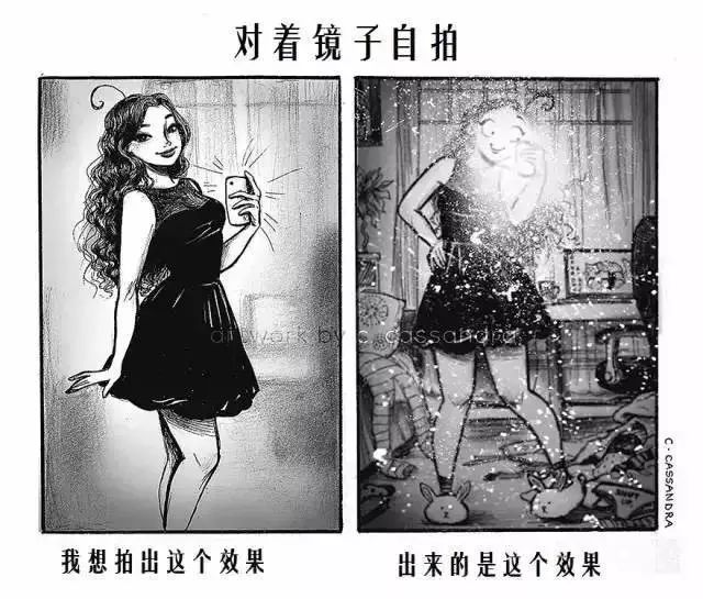 我们女人一生的小纠结 都被​21岁的罗马尼亚姑娘Cassandra画出来了