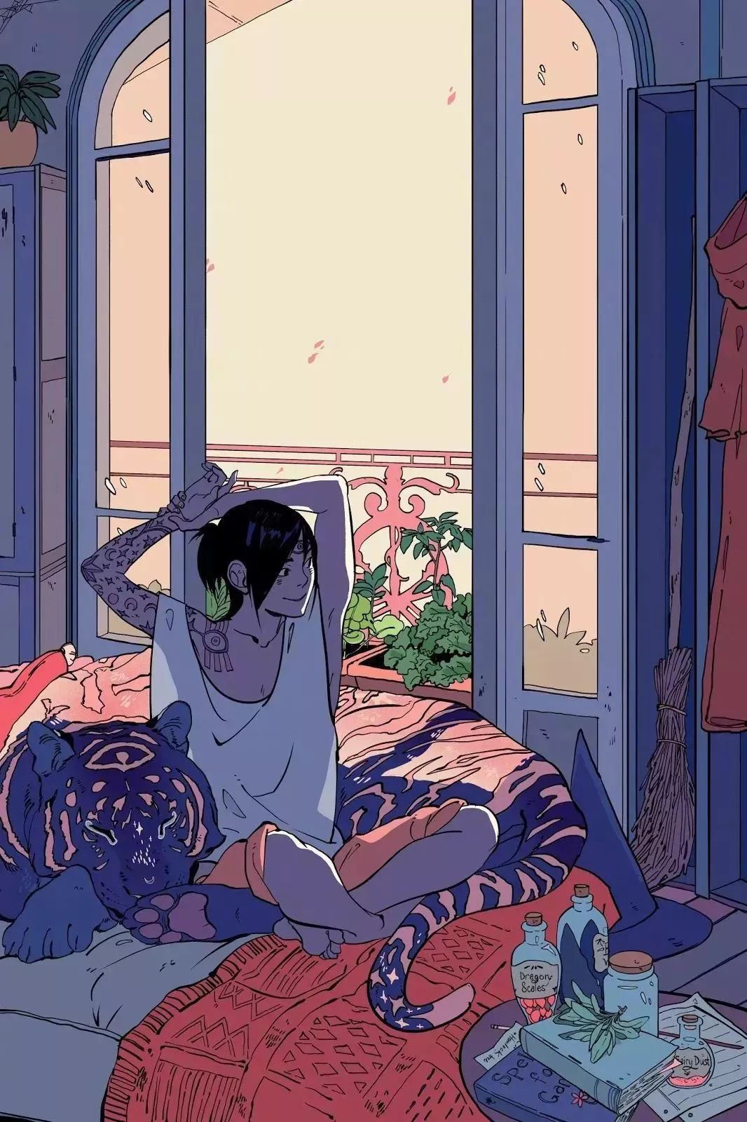 插画师Cassandra Jean | 通往人类与动物的森林之城