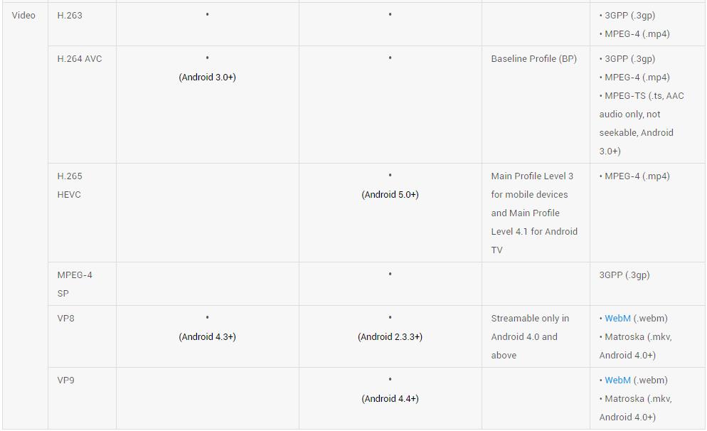 android_video_support_format