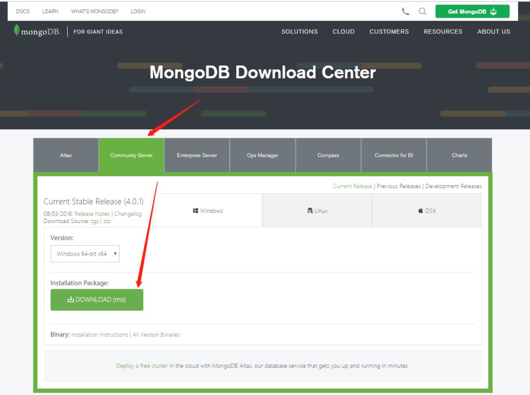 最新版 MongoDB 安装