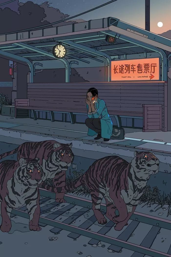 【插画师作品】第140期：美国插画师 Cassandra Jean 的人类与动物系列作品