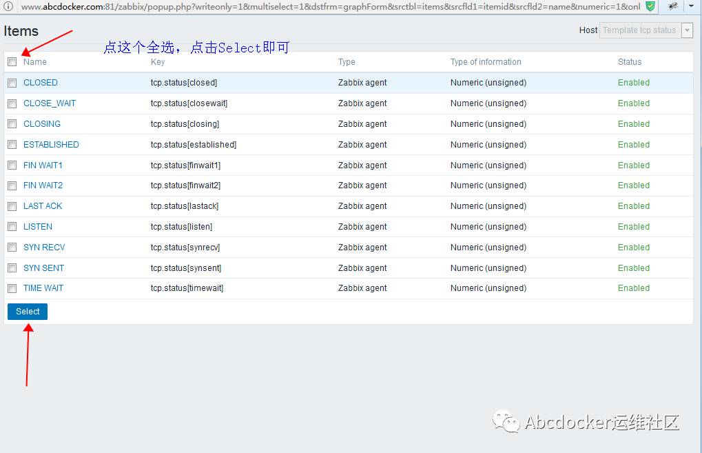 ZABBIX 3.2 监控服务器TCP连接状态