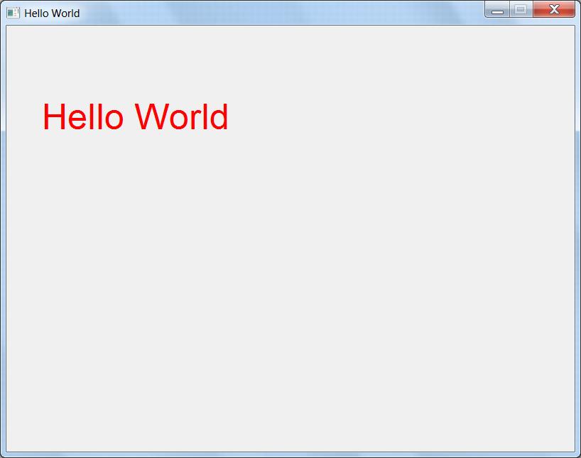 Hello World 演示截图