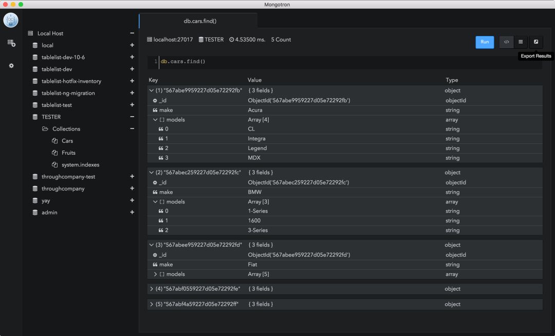 13个Mongodb GUI可视化管理工具