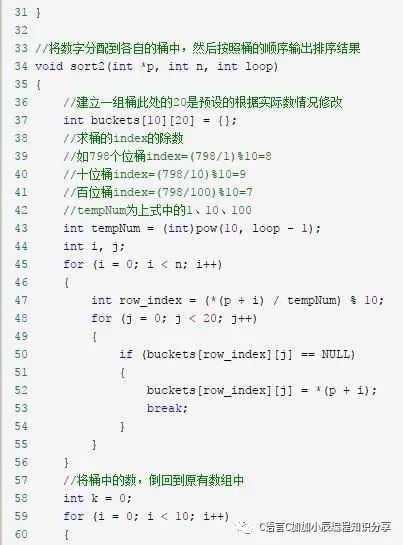 C语言编程学习：八大排序之基数排序