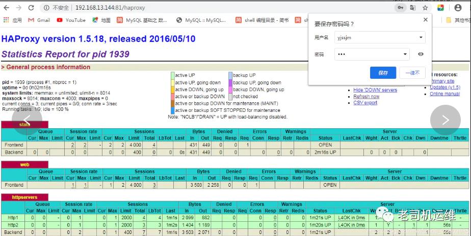 Haproxy详解以及基于Haproxy的高可用实战