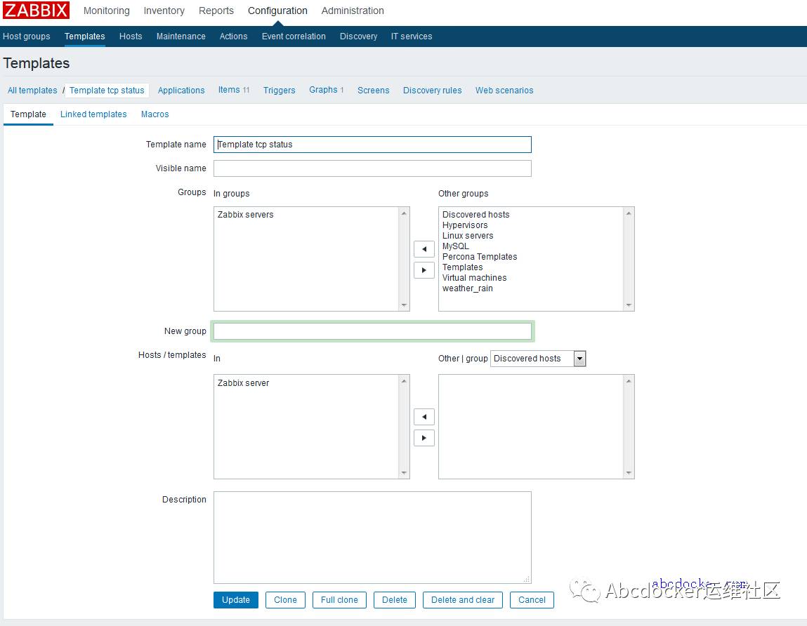 ZABBIX 3.2 监控服务器TCP连接状态