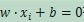 w∙x_i+b=0