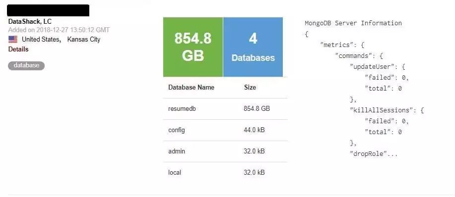 MongoDB裸奔！2亿国人求职简历惨遭泄露