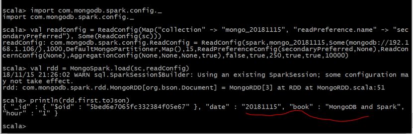 Spark在MongoDB上的读写操作