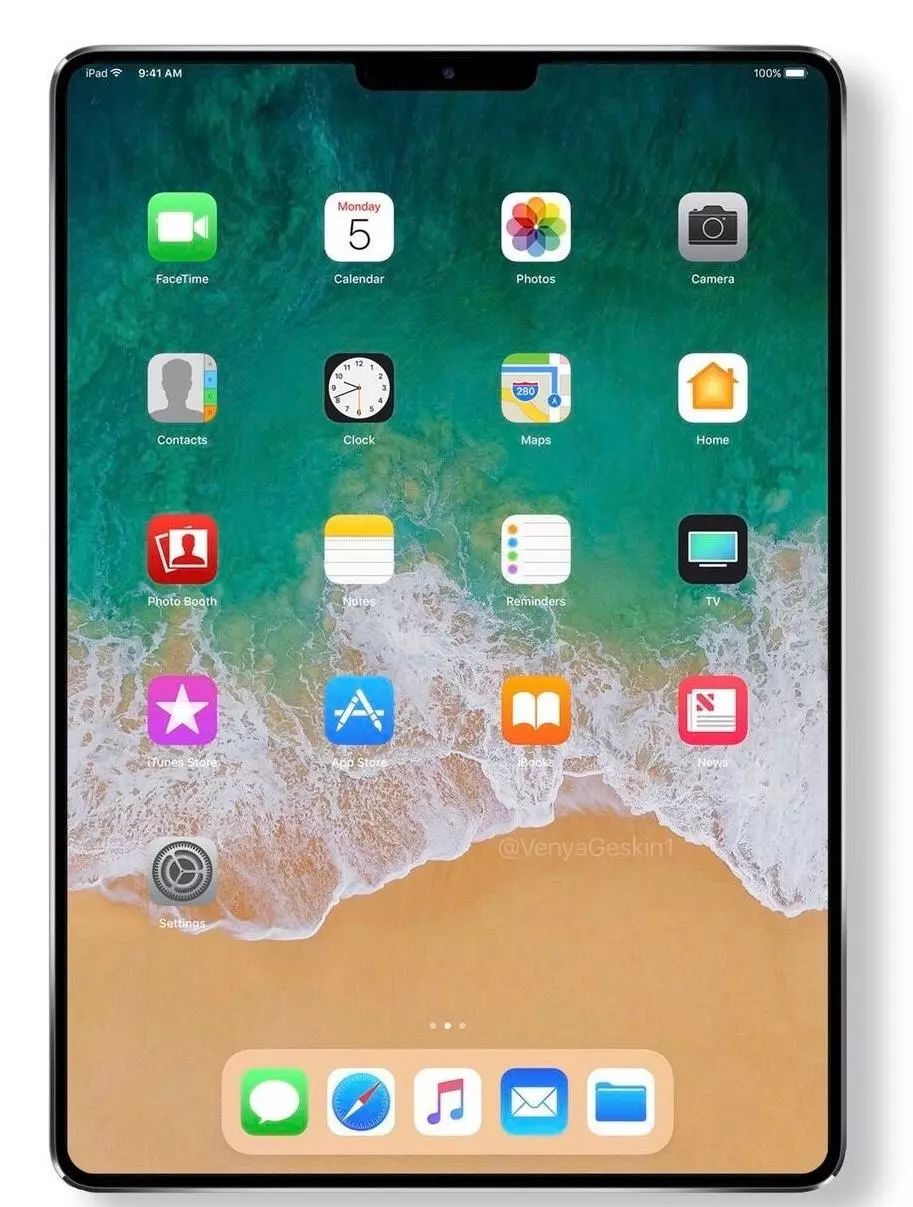 【曝光】苹果激进 全新一代iPad曝光：全面屏/屏下指纹