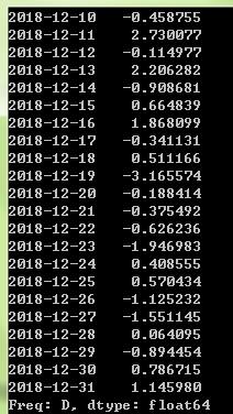 Python之时间序列