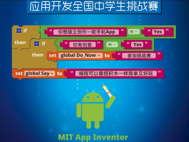 妈妈，我想参加Google - App Inventor 应用开发全国中学生挑战赛