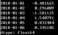 Python之时间序列