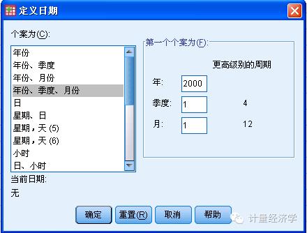 用SPSS做时间序列