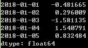 Python之时间序列