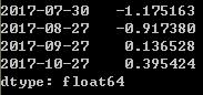 Python之时间序列