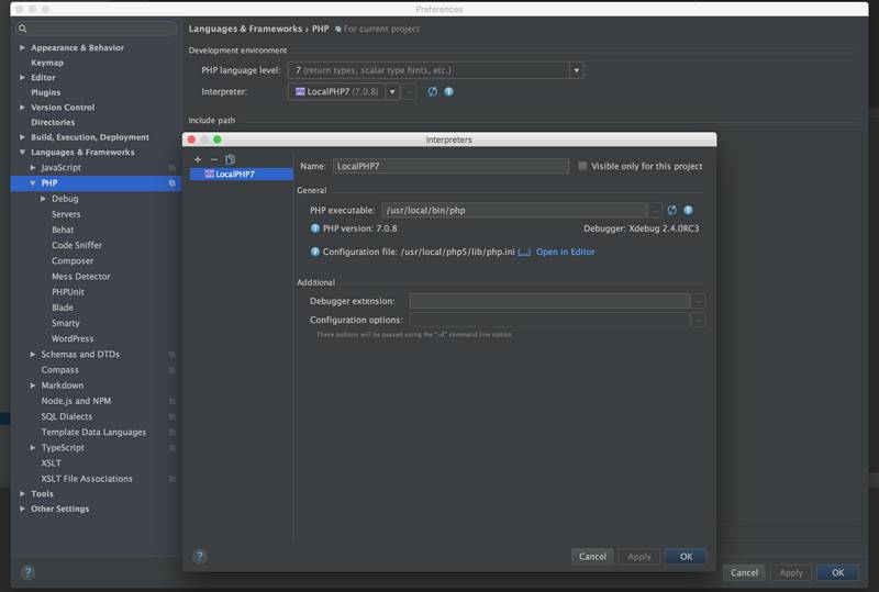 基于 PHPStorm 编辑器的 Laravel 开发