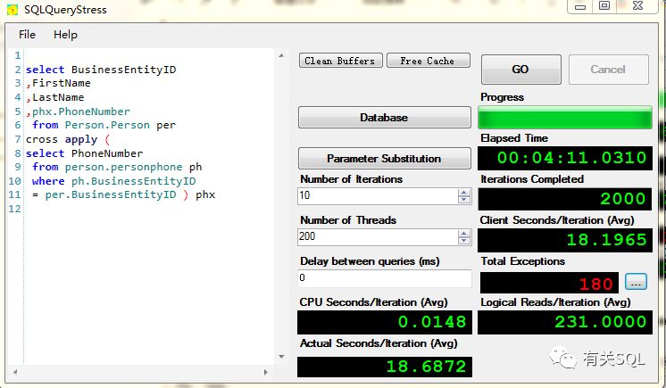SQL 压力测试实战篇