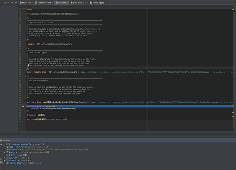 基于 PHPStorm 编辑器的 Laravel 开发