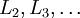 \\textstyle L_2, L_3, \\ldots 