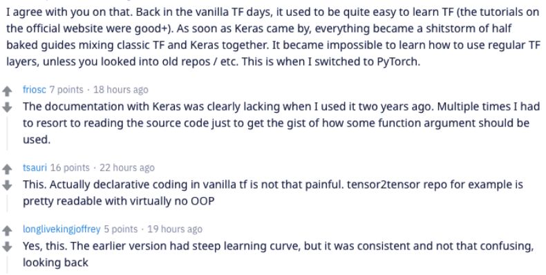 上线俩月，TensorFlow 2.0被吐槽太难用，网友：看看人家PyTorch