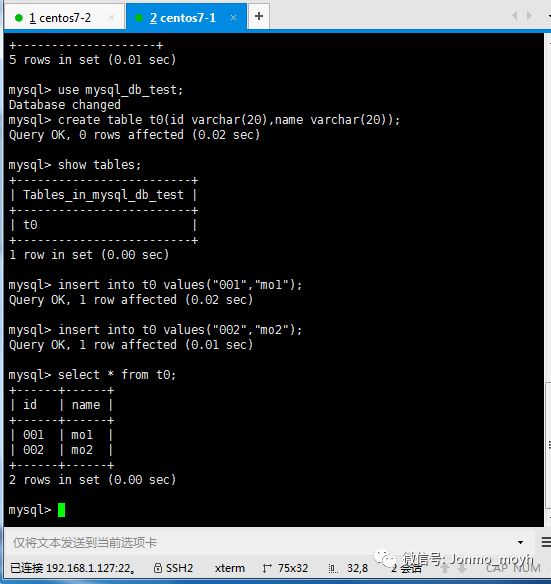 Lap+mysql(主从同步)