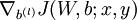 \\textstyle \\nabla_{b^{(l)}} J(W,b;x,y)