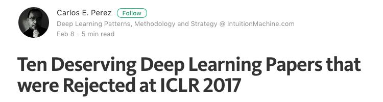 ICLR-17最全盘点：PyTorch超越TensorFlow，三巨头Hinton、Bengio、LeCun论文被拒，GAN泛滥