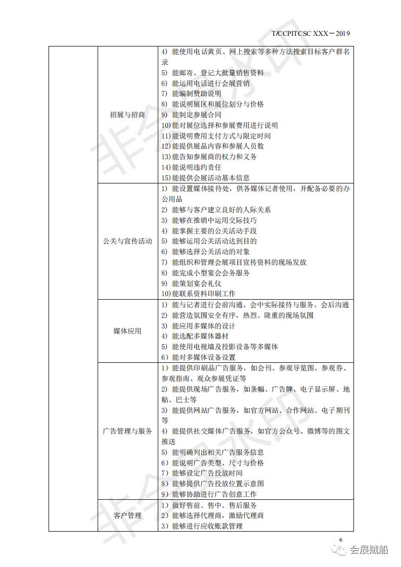 《会展项目管理职业技能等级标准》正式发布