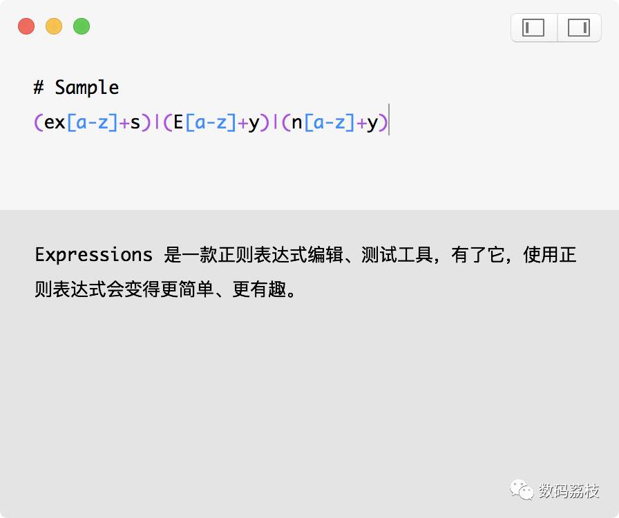 正版上新 | Expressions，简洁优雅的正则表达式利器