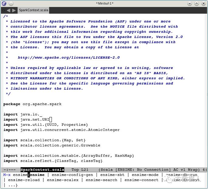 emacs+ensime+sbt打造spark源码阅读环境