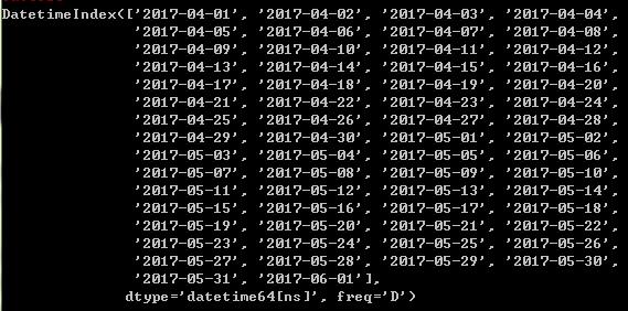 Python之时间序列