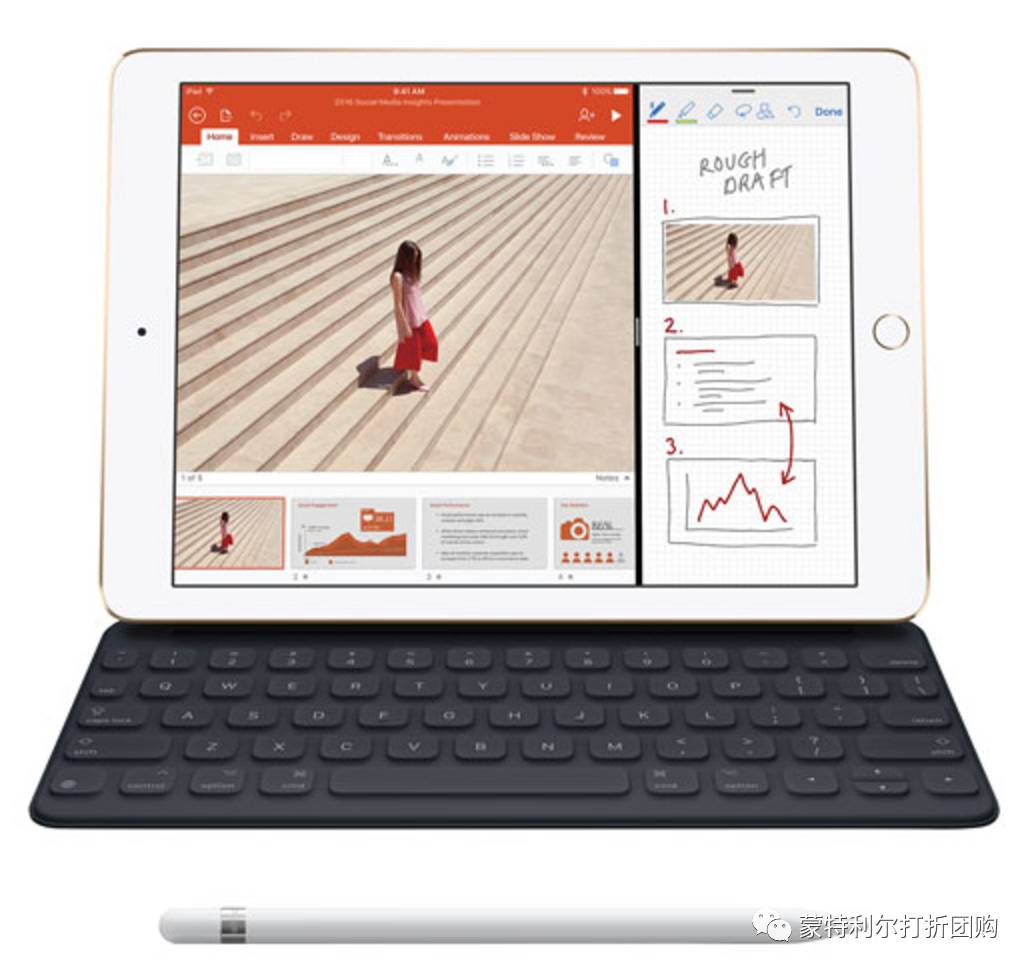 【打折团购】Apple iPad Pro 256GB 玫瑰金色限时65折！快去抢！