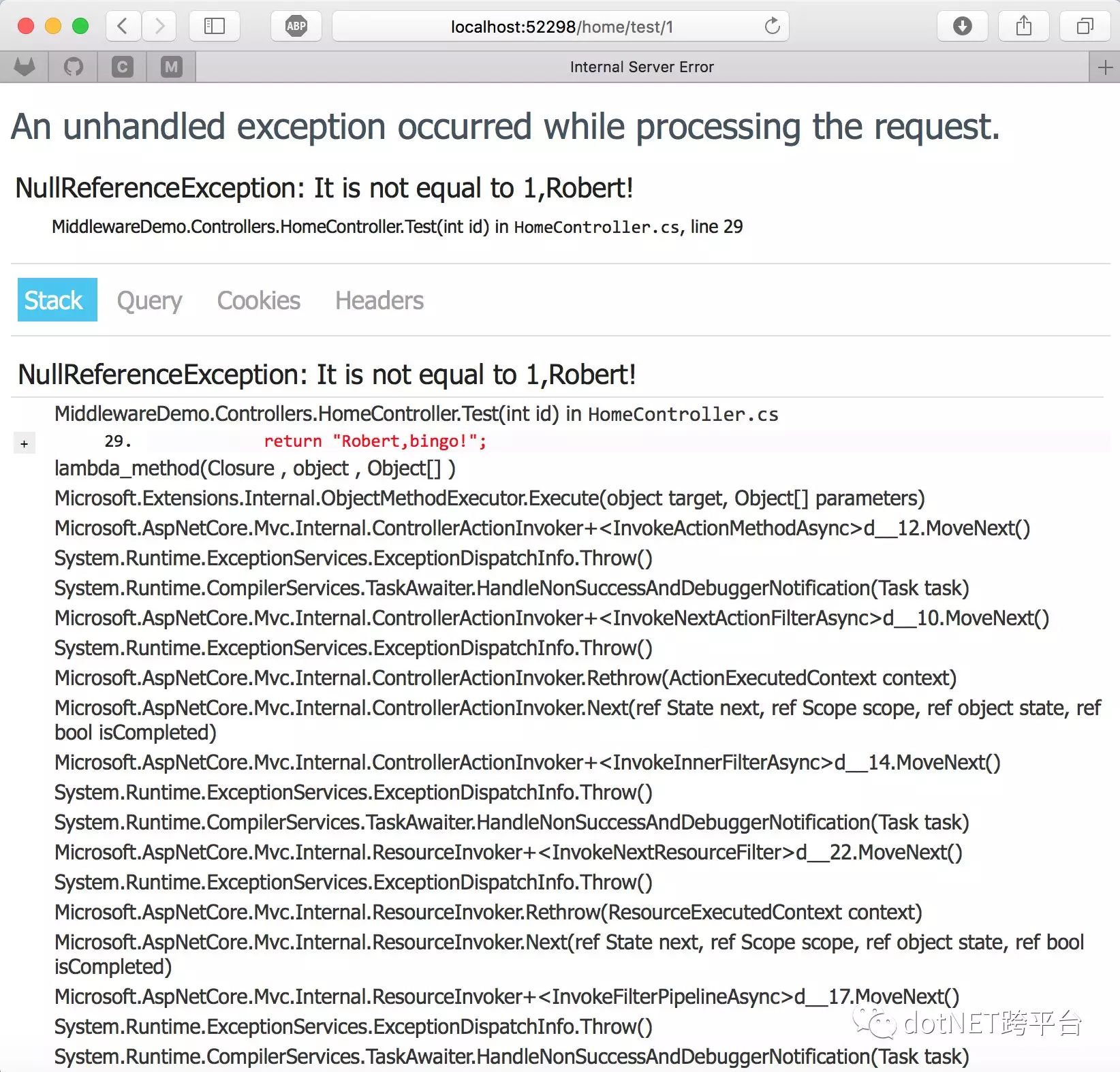 Error Handling in ASP.NET Core