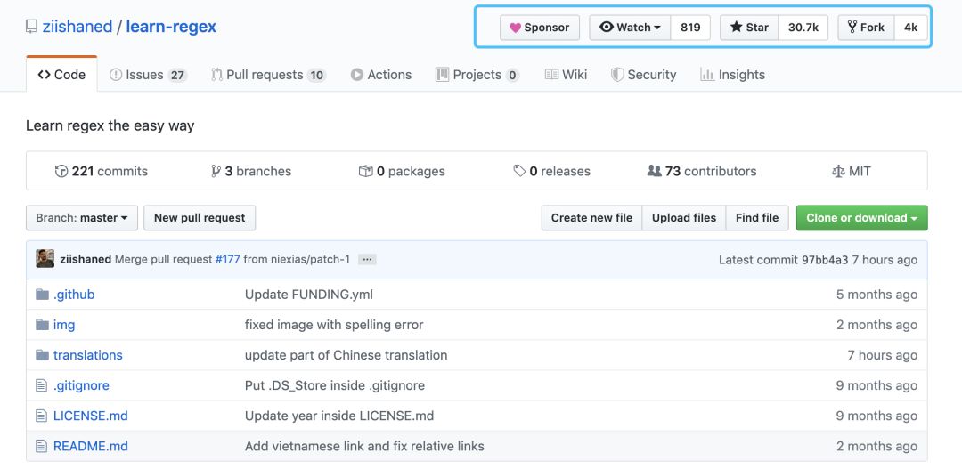 3 万+Star 的正则表达式教程，支持在线练习