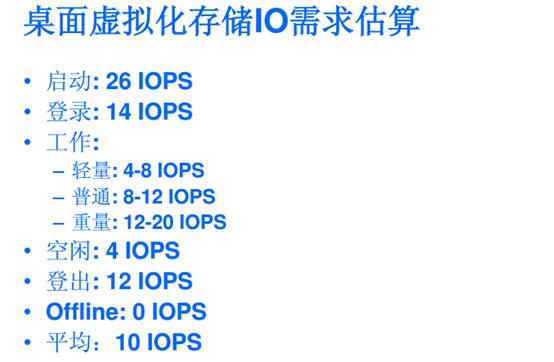 桌面虚拟化场景中对存储系统IO性能的评估方法