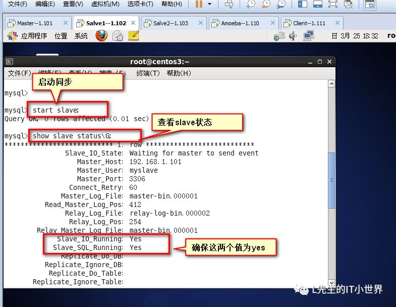 Mysql主从复制与读写分离实验文档