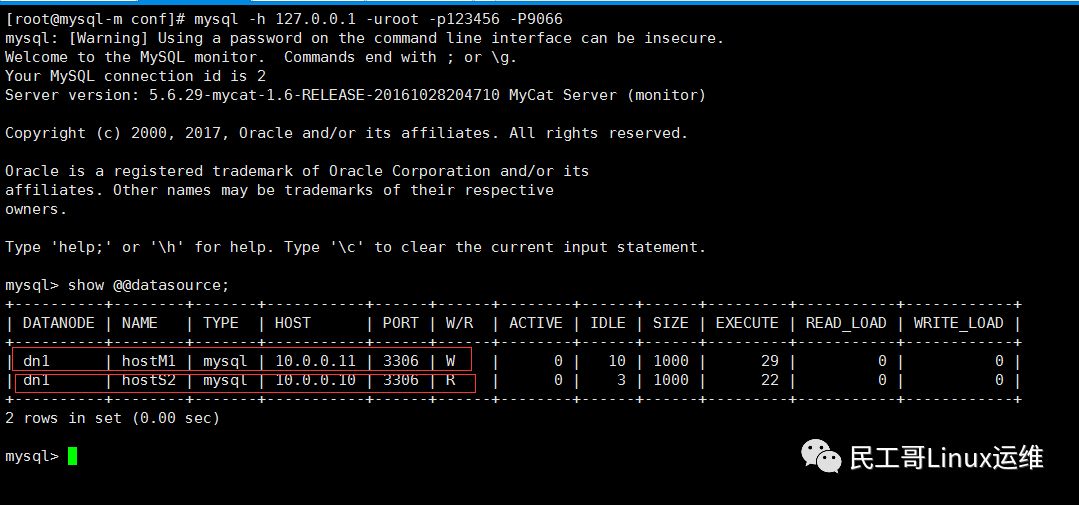 Mysql+Mycat实现数据库主从同步与读写分离