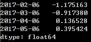 Python之时间序列