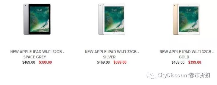 【Myer】苹果iPad WiFi 32GB 379刀拿下