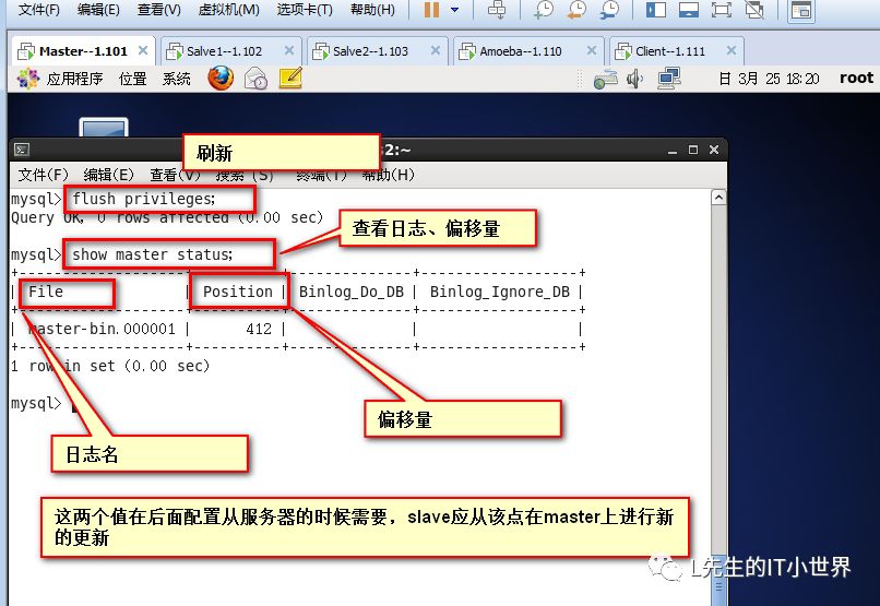 Mysql主从复制与读写分离实验文档