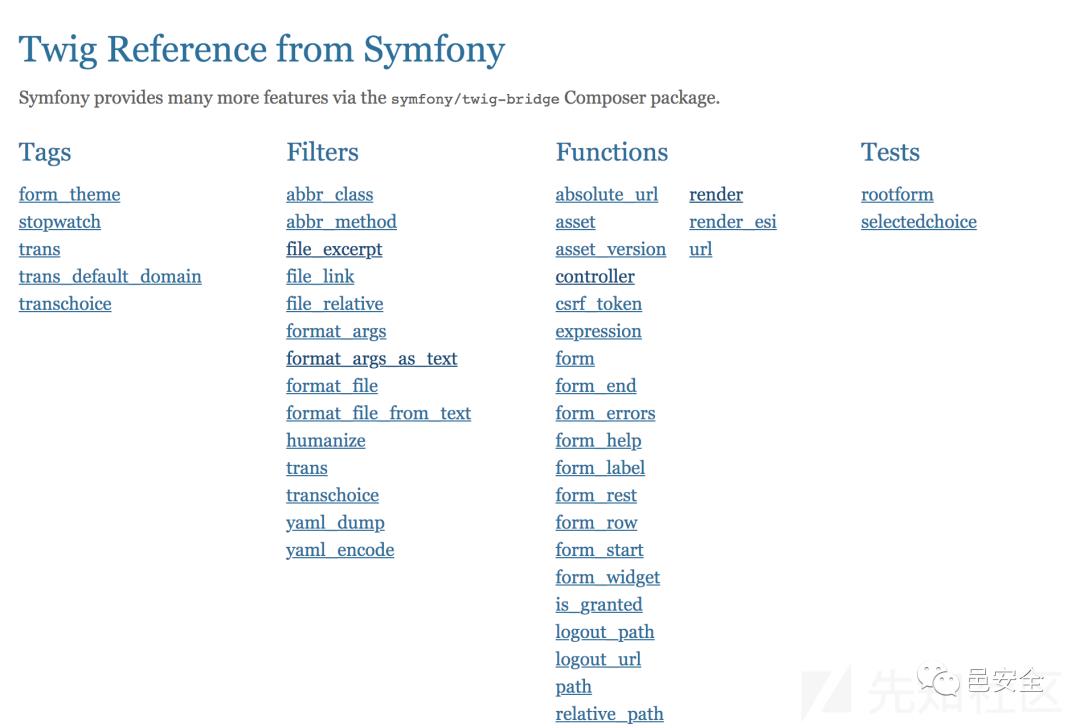 TWIG 3.x with symfony SSTI