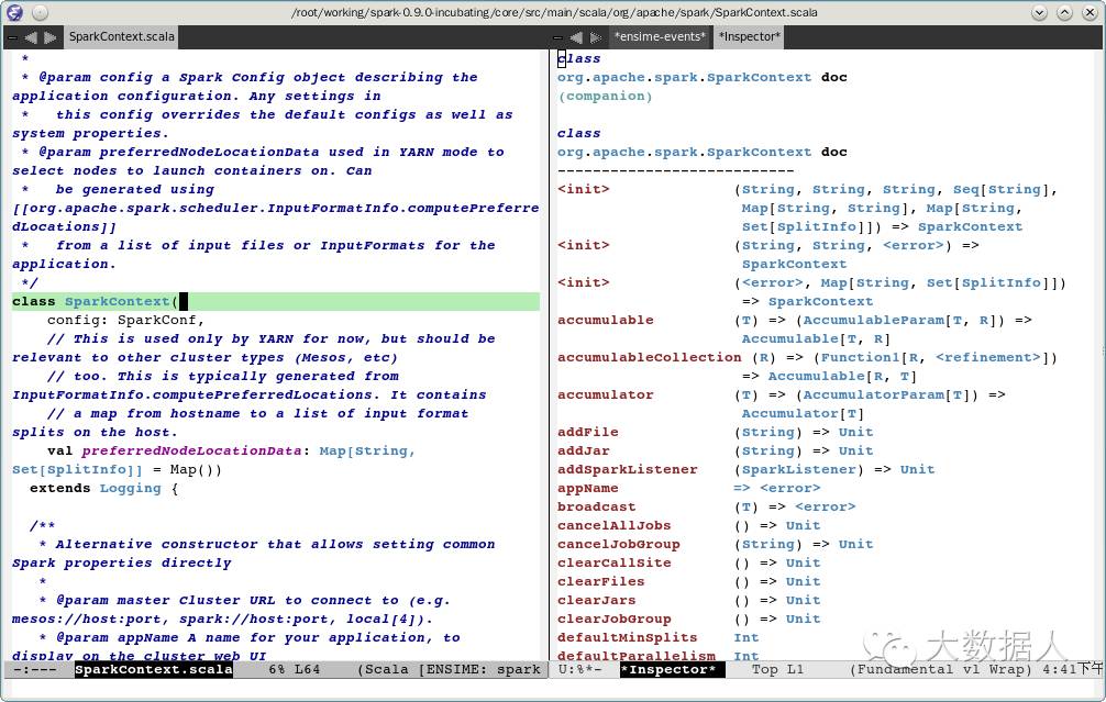 emacs+ensime+sbt打造spark源码阅读环境