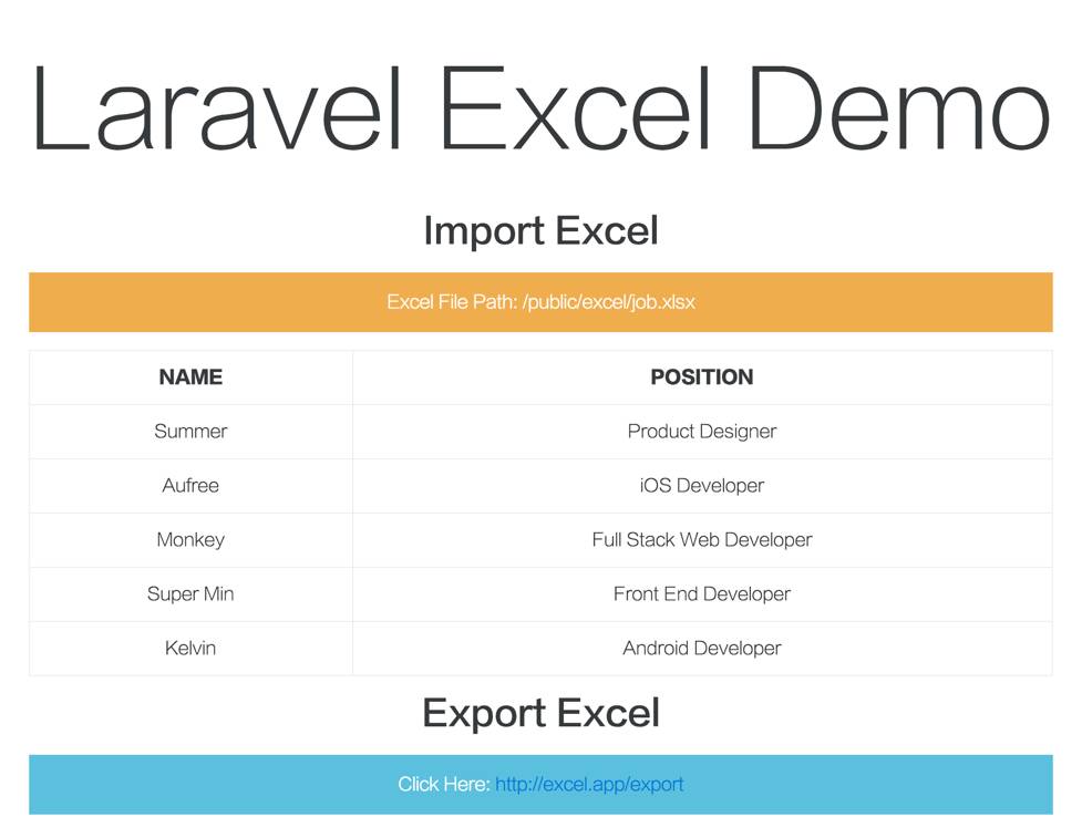 如何在 Laravel 项目中处理 Excel 文件 | 扣钉·实栗