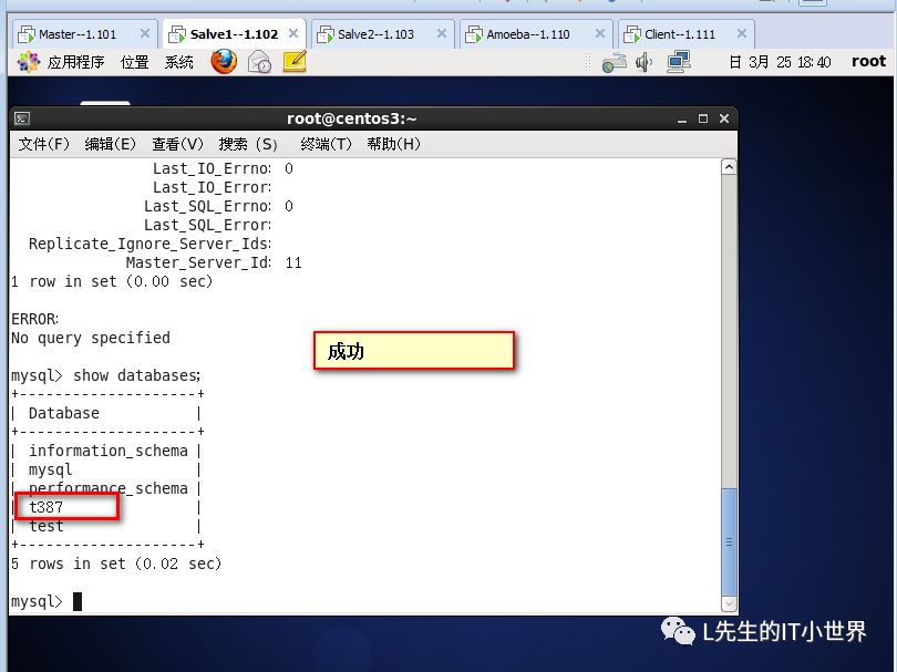 Mysql主从复制与读写分离实验文档