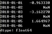 Python之时间序列