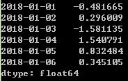 Python之时间序列